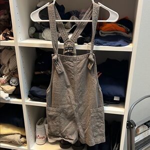 Gray/greenish Women's Jumpsuit with Adjustable Straps